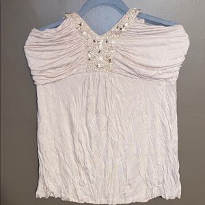 Sequin/Beaded Halter Top